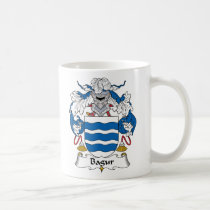 Bagur Family Crest mugs by coatsofarms Bagur Family Crest mugs