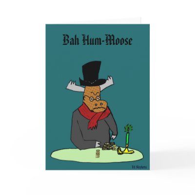 Bah Hum-Moose, Card by Rock_shirts48