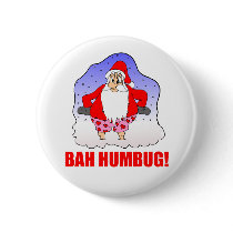Bah Humbug Button