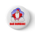 Bah Humbug Button by holidaytime Bah Humbug Button