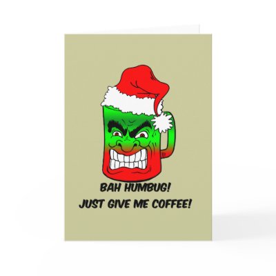 bah humbug Christmas Greeting Card by holidaysboutique