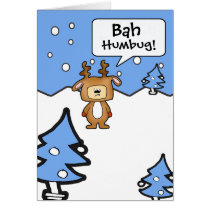 Bah Humbug Christmas card cards