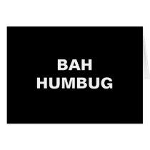 Bah Humbug Christmas Greeting Cards