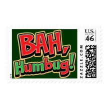 Bah Humbug Custom Postage Stamp