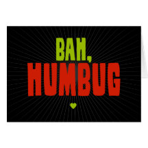 Bah Humbug Greeting Cards