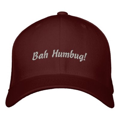 Bah Humbug! hat embroidered hats