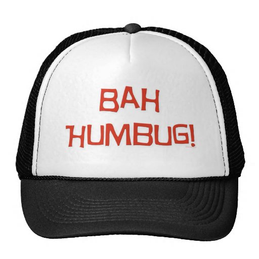 bah humbug trucker hat zazzle bah humbug trucker hat zazzle