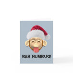 Bah Humbug Monkey card