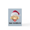 Bah Humbug Monkey card by tshirtfun Bah Humbug Monkey card