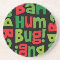 Bah Humbug Pattern Coaster coasters
