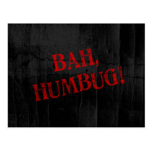 Bah Humbug Post Card