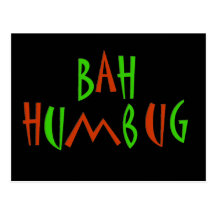 Bah Humbug Postcard