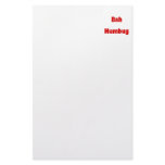 Bah Humbug (red) Stationery
