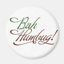 Bah Humbug Refrigerator Magnet
