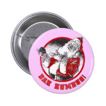 Bah Humbug! - Scrooge Santa Clause Button