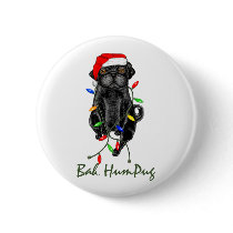 Bah HumPug Black Pug buttons