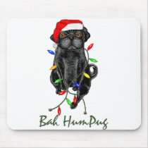 Bah HumPug Black Pug mousepads