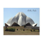 bahai lotus temple post card