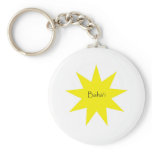 Baha'i star keychain