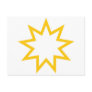 Bahai star orange post cards