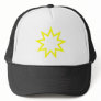 Bahai star yellow mesh hat