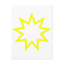 Bahai star yellow post cards