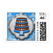 Bahama Blue Cake Couture Glitzy Damask Cake Bakery Stamp