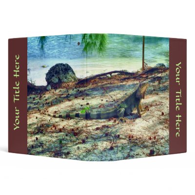 Bahama Iguana Avery Binder by TropiCards