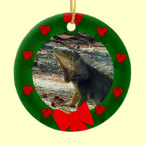 Bahama Iguana Dated Ornament ornaments