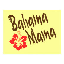 Bahama Mama with hibiscus Post Cards