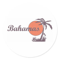 Bahama Worn Retro Sticker