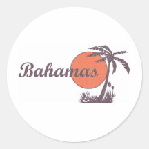 Bahama Worn Retro Sticker