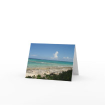 Bahamas Cay note card, blank