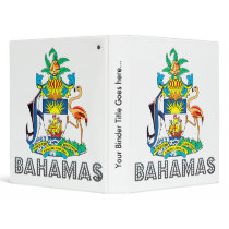 Bahamas Coat of Arms 3 Ring Binders