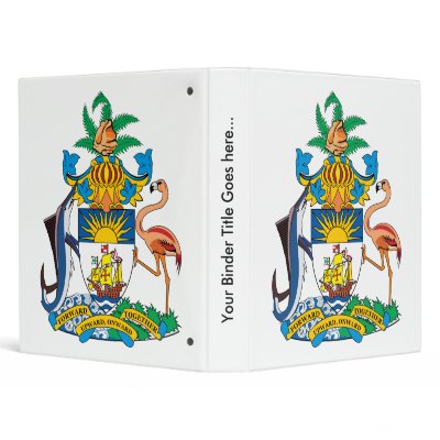 Bahamas Coat of Arms detail Binder by representmycountry