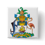 Bahamas Coat of Arms detail Button