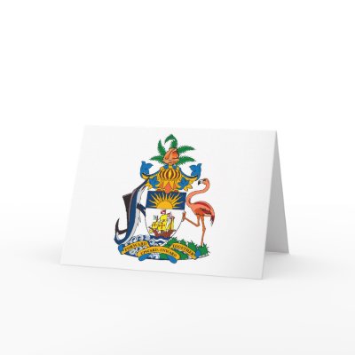 Bahamas Coat of Arms Greeting Card by FlagTshirts