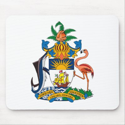 Bahamas Coat of Arms Mousepad by FlagTshirts