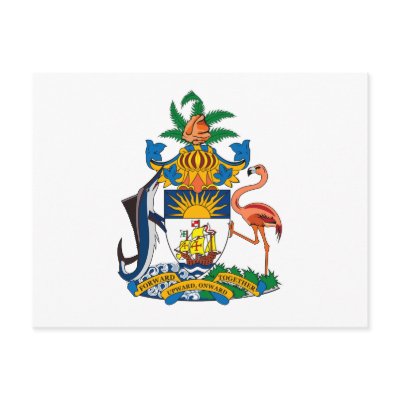 Bahamas Coat of Arms Postcard by FlagTshirts