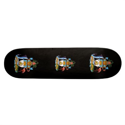 Bahamas Coat of Arms Skate Board Deck by flagshirts