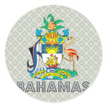 Bahamas Coat of Arms Round Stickers