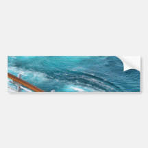 Bahamas Cruise - Turquoise Wake Bumper Stickers