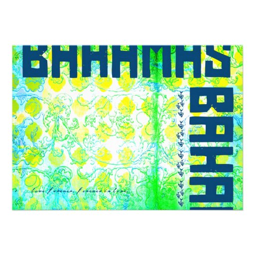 BAHAMAS Destination Invite Basic Paper