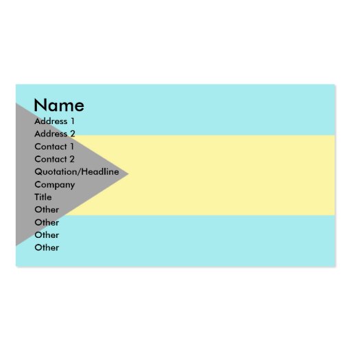 Bahamas Flag Business Card Template (front side)