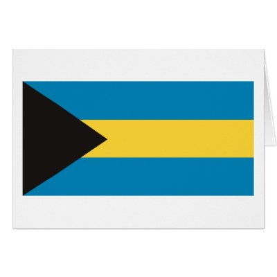 Bahamas Flag Greeting Card by FlagTshirts