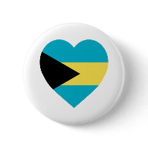 Bahamas Flag Heart buttons by Vexillophile Bahamas Flag Heart buttons
