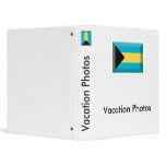 Bahamas Flag Jewel 3 Ring Binder