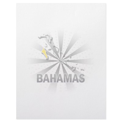 Bahamas Flag Map 2.0 Letterhead Design by representmycountry
