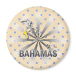 Bahamas Flag Map 2.0 Fridge Magnet