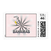 Bahamas Flag Map 2.0 Stamp